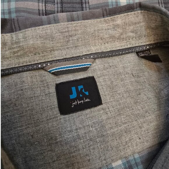 JKL Long Sleeve Plaid Buttom Up Shirt sz XXL - Picture 9 of 12